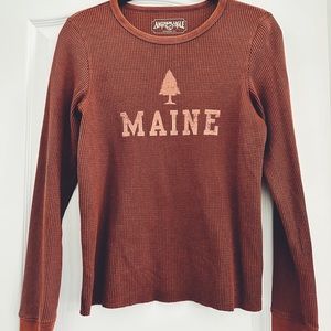 American Eagle Maine Long Sleeve Thermal Tee